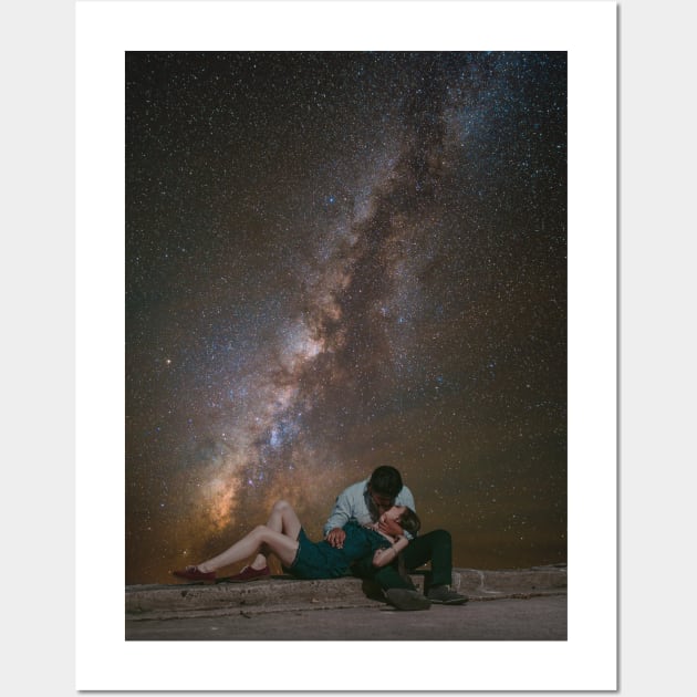 Love under the stars Wall Art by DreamCollage